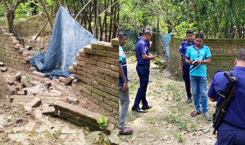 হঠাৎ কবরস্থানে বিস্ফোরিত হলো ককটেল